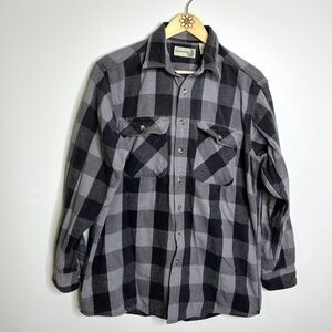 Vintage Plaid Button Down Jacket